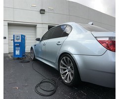 Nitrogen inflation equipment, such as the E170H from NitroFill, converts shop air into nitrogen gas on demand.